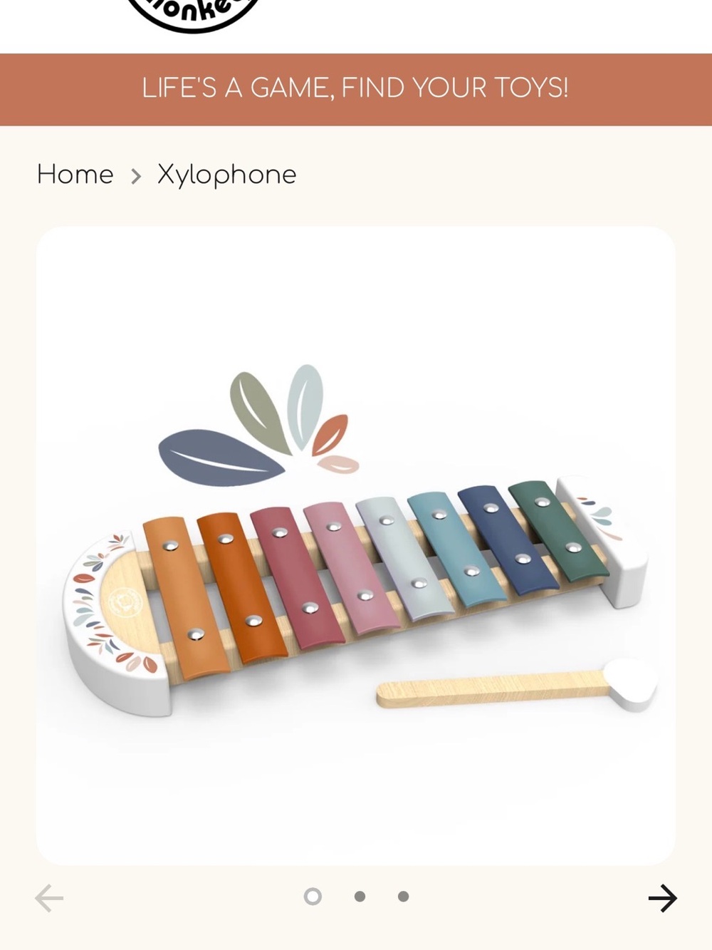 Woodland Multi-Color Xylophone by Speedy Monkey, new in box